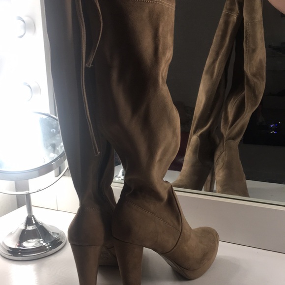 celis Shoes - Light brown thigh high boots